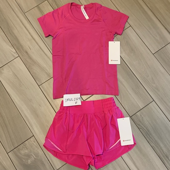 lululemon athletica Pants - Lululemon Hotty Hot HR Short 2.5” & Swiftly Tech SS Race